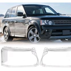Headlight Lens Cover For Land Rover Range Rover Sport 2010-2013 Lampshade Pair