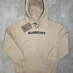 Burberry logo print hoddie M
