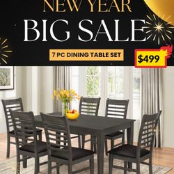 7 PC DINING TABLE 