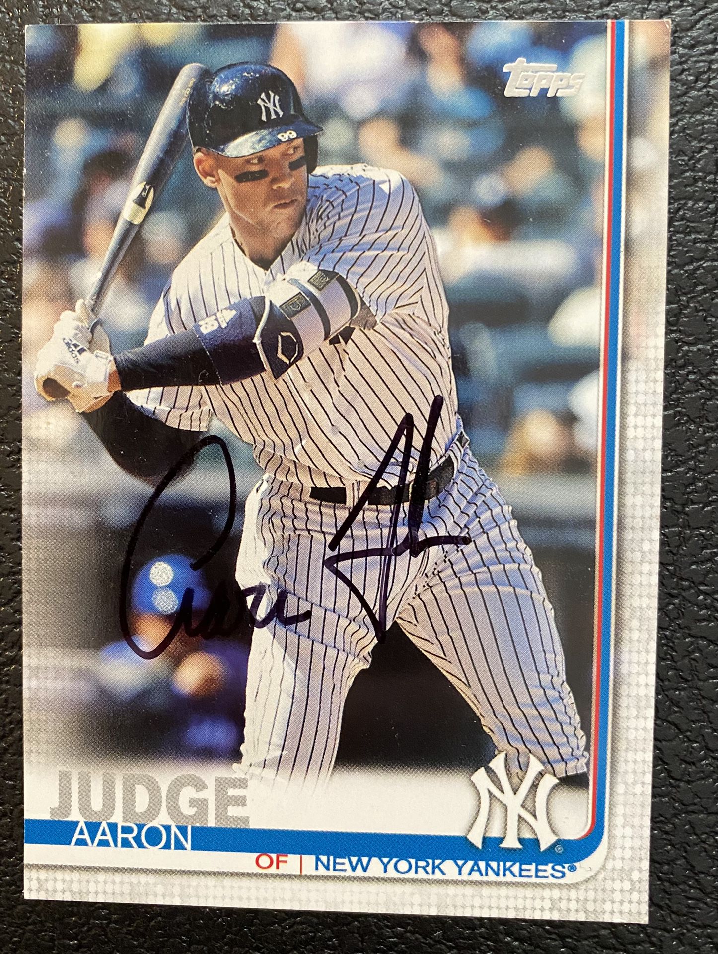Aaron Judge Autographed  Card New York Yankees