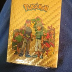 New Pokémon Rare Gold Foil Card Box Set 55 Cards. (SEALED)