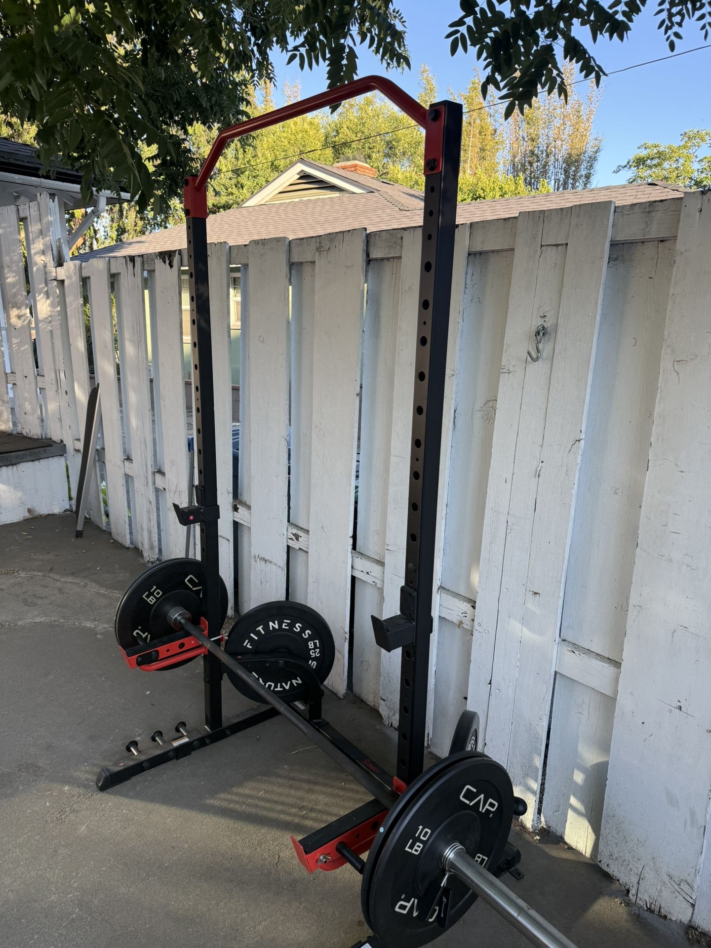Complete Squat Rack And Barbell Weight Set