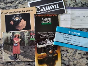 Vintage camera booklets
