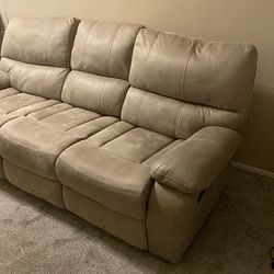 Selling a 3-seat reclining sofa in excellent condition.