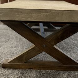 Restoration Hardware Concrete Coffee Table CDI