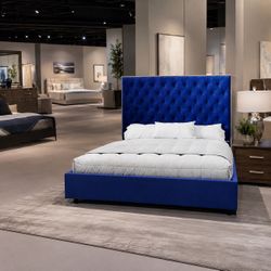 King Bed Blue