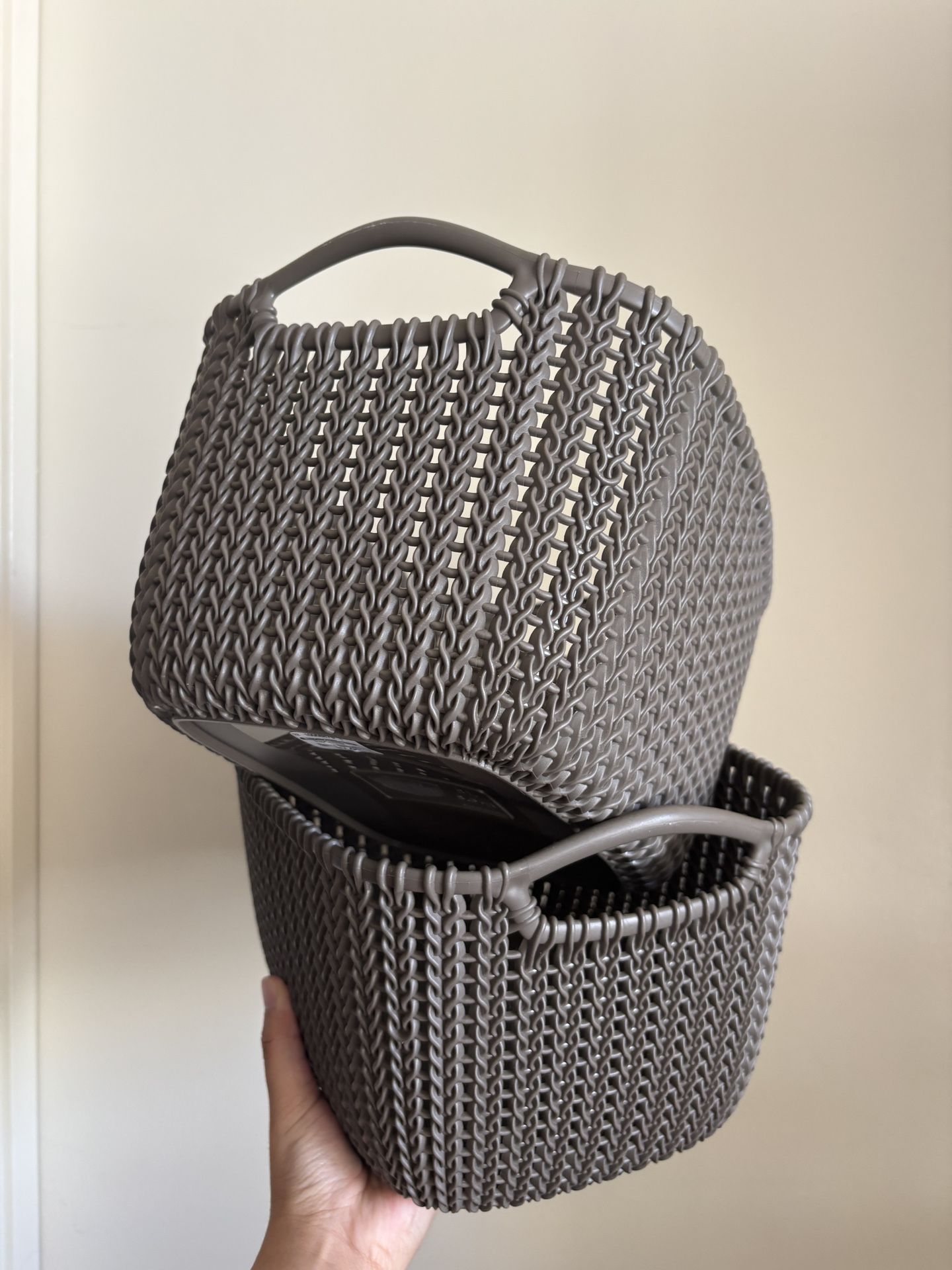 Brown Storage/Organization Baskets (2)