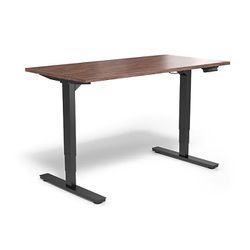Union & Scale™ Essentials 55"W Electric Rectangular Adjustable Standing Desk, Espresso