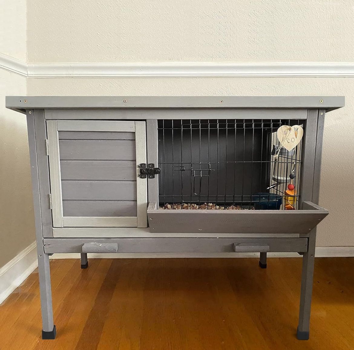 Small Animal Hutch Cage For Bunnies, Guinea Pigs, Etc