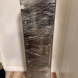 dark wood display cabinet