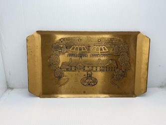 Wendell August Forge Solid Bronze ATA Trapshooting Trophy Tray 1998 Midwestern
