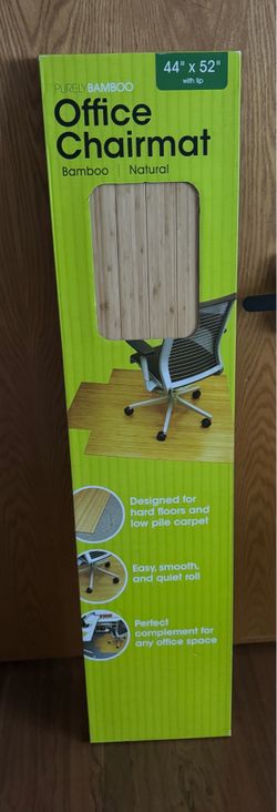 Office chair mat - bamboo