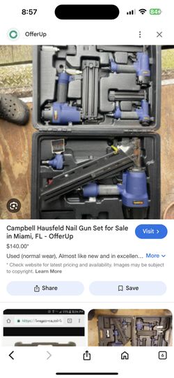 Campbell Hausefeld Five Piece Nail Gun Set