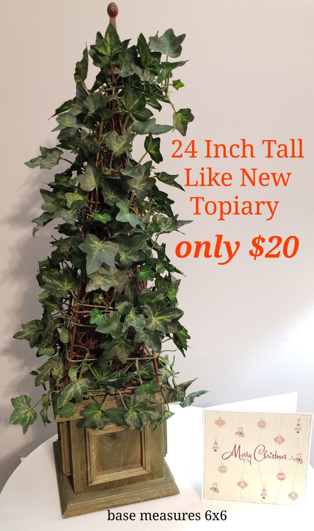 24" Beautiful Topiary in New Condition