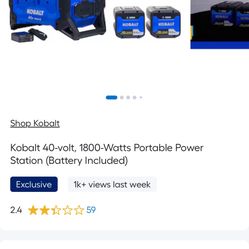 Kobalt Power Portable Station 