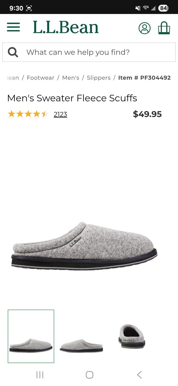 LL Bean Slippers