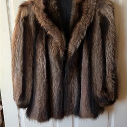 Short Natural Fur Coat- Medium