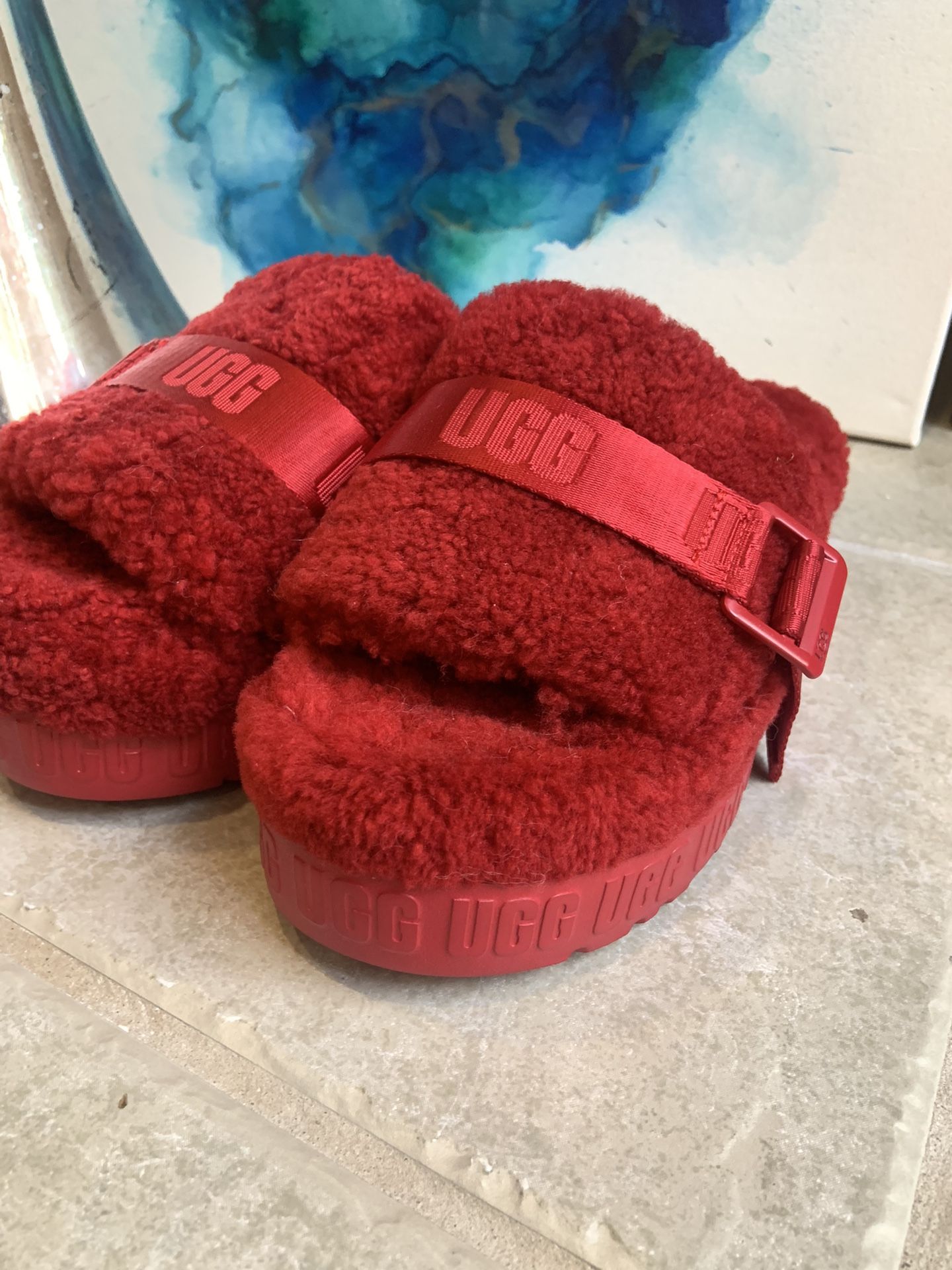 Ugg Slip Ons Women Shoes Real Fur