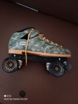 Riedell Quad Roller Skate Camo Print