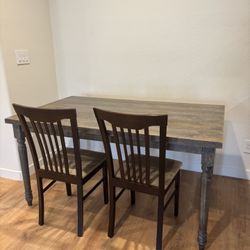 Dining Table And 2 Chairs