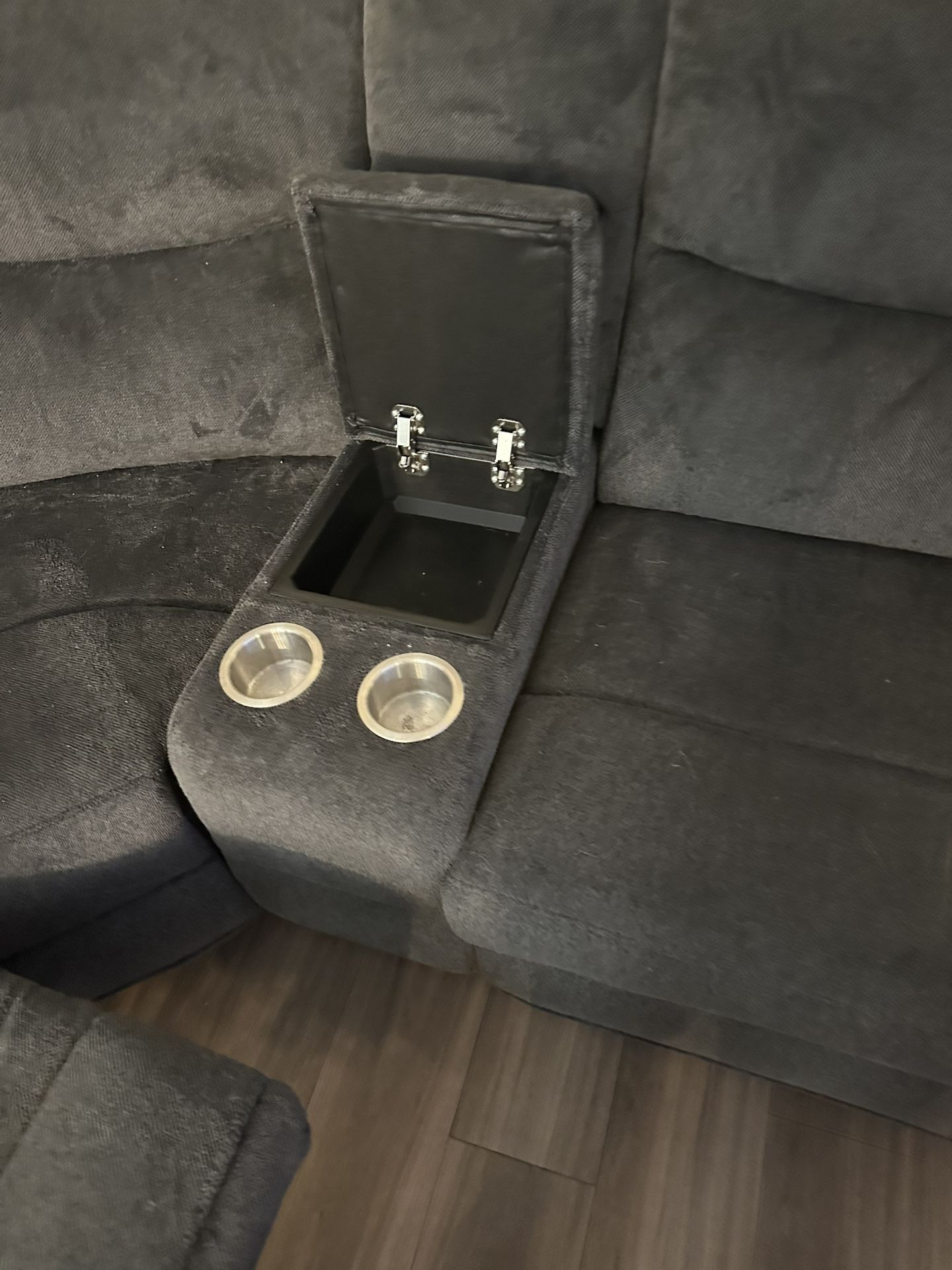 Grey Power Sectional Sofa