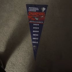 National Lacrosse League Champions Buffalo Bandits Pennant