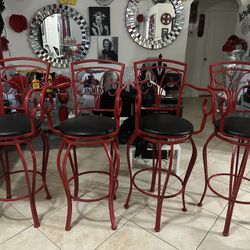Red Barstools..