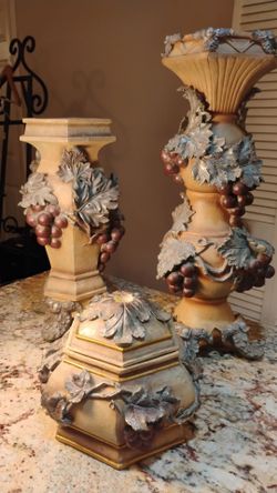 Large candle holders 3 of them in various sizes