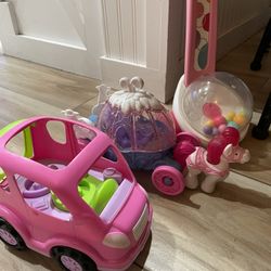 Little People Disney Cinderella Carriage & Car & Popper Toy