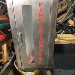 3 Feet Tall Stainless Steel Fire Extinguisher
