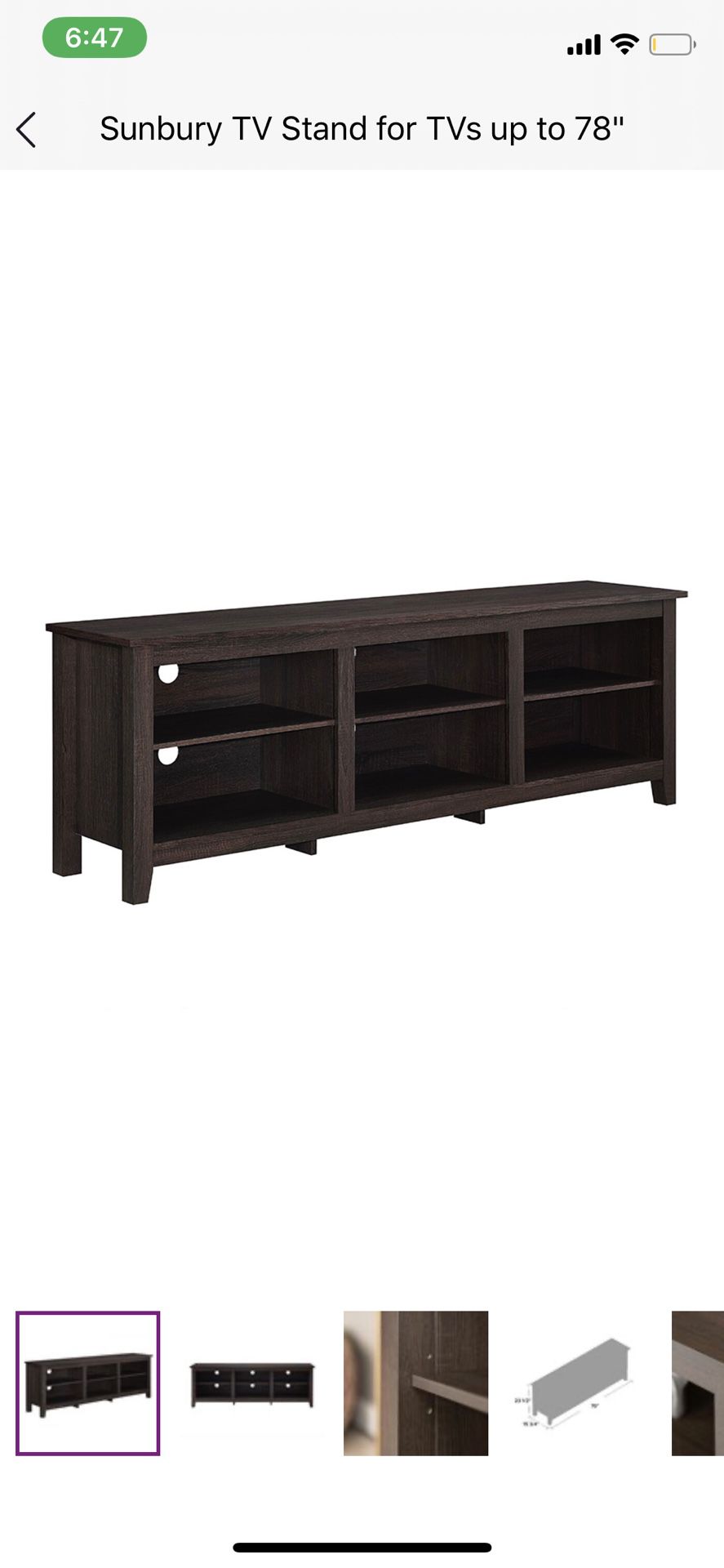 Sansbury TV Stand for up to 78 inch TV