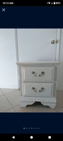 2-Drawer Sturdy Nightstand.