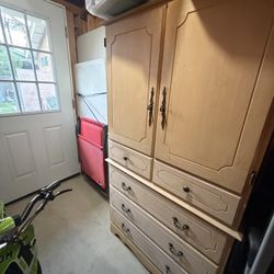 Solid Wood Armoire 