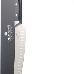 Chef Knife Classic 8in Professional Chefs Knife Made with German Stainless Steel Elite multi-purpose full-size 8-inch chef’s knife by Pur-Well Living
