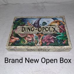 Brand New Open Box Dino-Opoly Board Game (Is Complete Nothing Missing)
