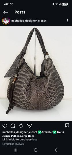 Large GUCCI Authentic Hobo Bag