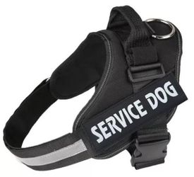 Service Dog Harness Black Vest