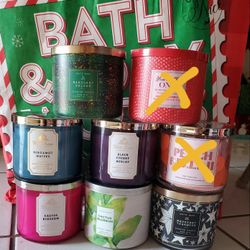 Bath and Body works 3 wick candles