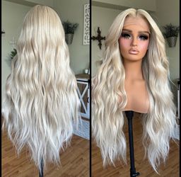 Human Hair Blended Lace Front Wig