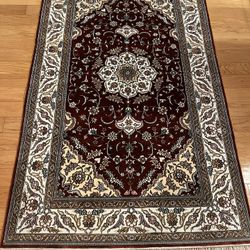 3 X 5 109% Silk Persian Hand Knotted Rug 
