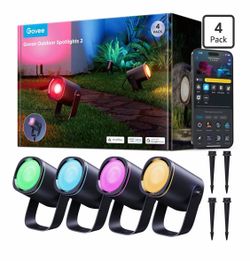 Govee Outdoor Spot Lights 2, IP67 Waterproof Spotlights, Landscape Lights Work with Matter, Alexa, and Google Assistant