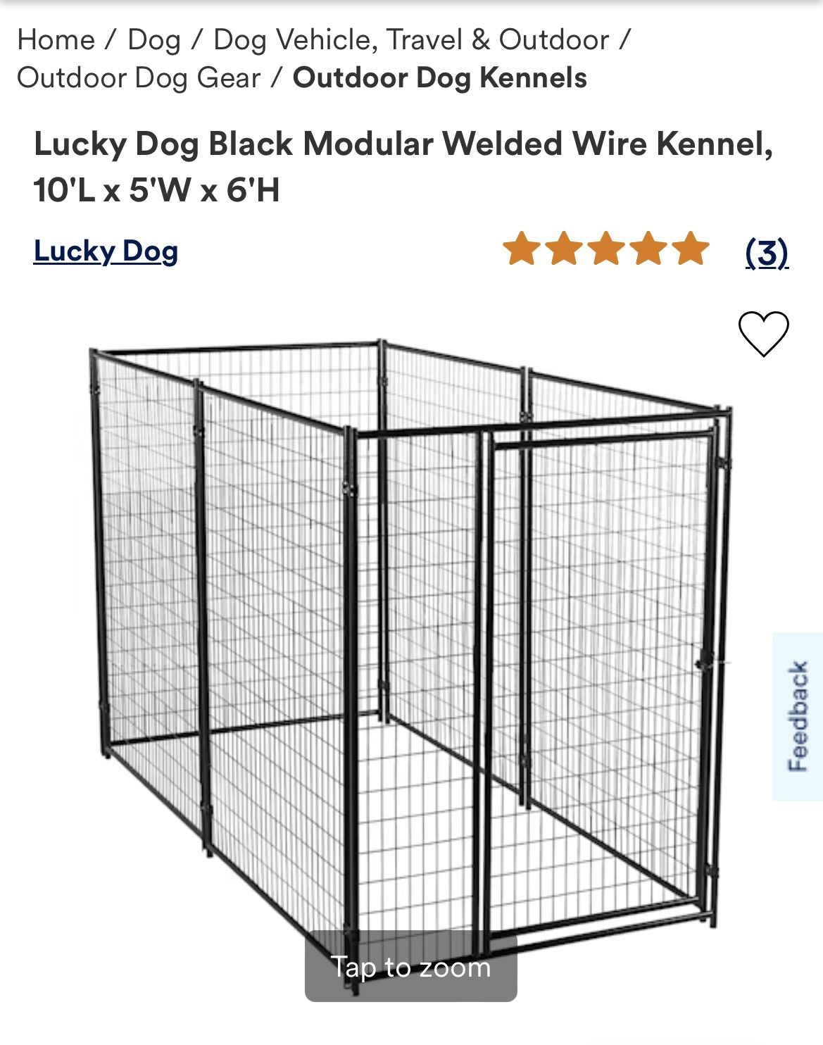 Dog Kennel Lucky Dog (Like New )