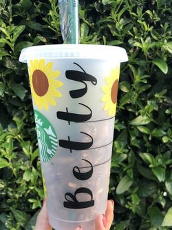Customize Starbucks- Sunflower Tumbler
