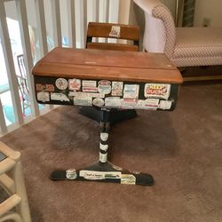 Vintage child’s school desk