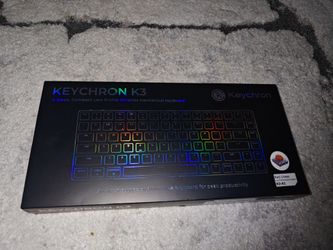 Keychron K3 Version 2 QMK 75% Wireless Low-Profile Mechanical Keyboard
Bluetooth 5.1 for 3 devices, USB-C wired, Keychron Launcher, White LED backligh