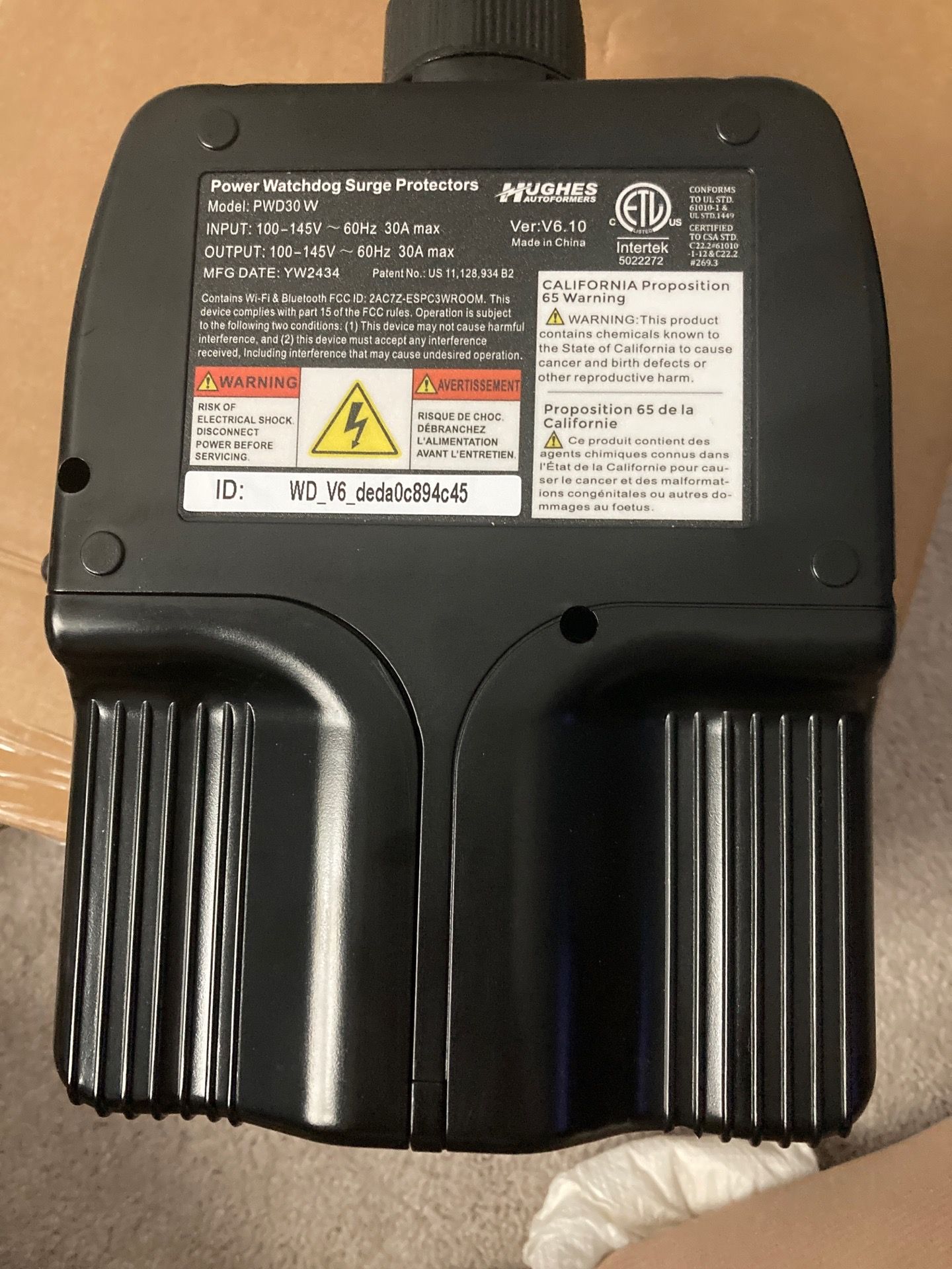 Hughes auto performers power Watchdog smart 30 amp surge protector