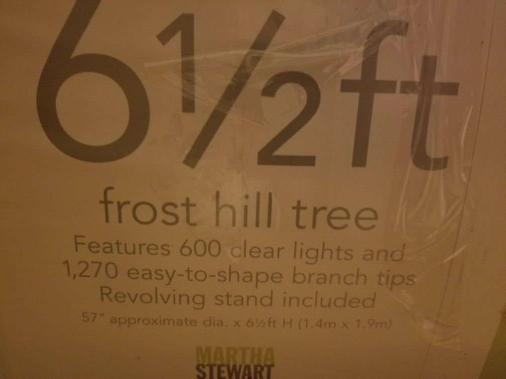 Martha Stewart Frost Hill pre-lit 6.5 ft Christmas Tree