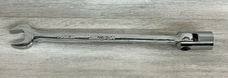 Snap-on FHOM17B 17mm Metric 12pt Flex-Head Open-End Combo Wrench (PO1018270)