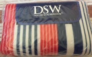 Brand NEW! DSW Red White & Blue Striped Beach / Picnic / Throw / Yoga Mat / Blanket - $12