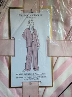 VS Satin long sleeve pajama set